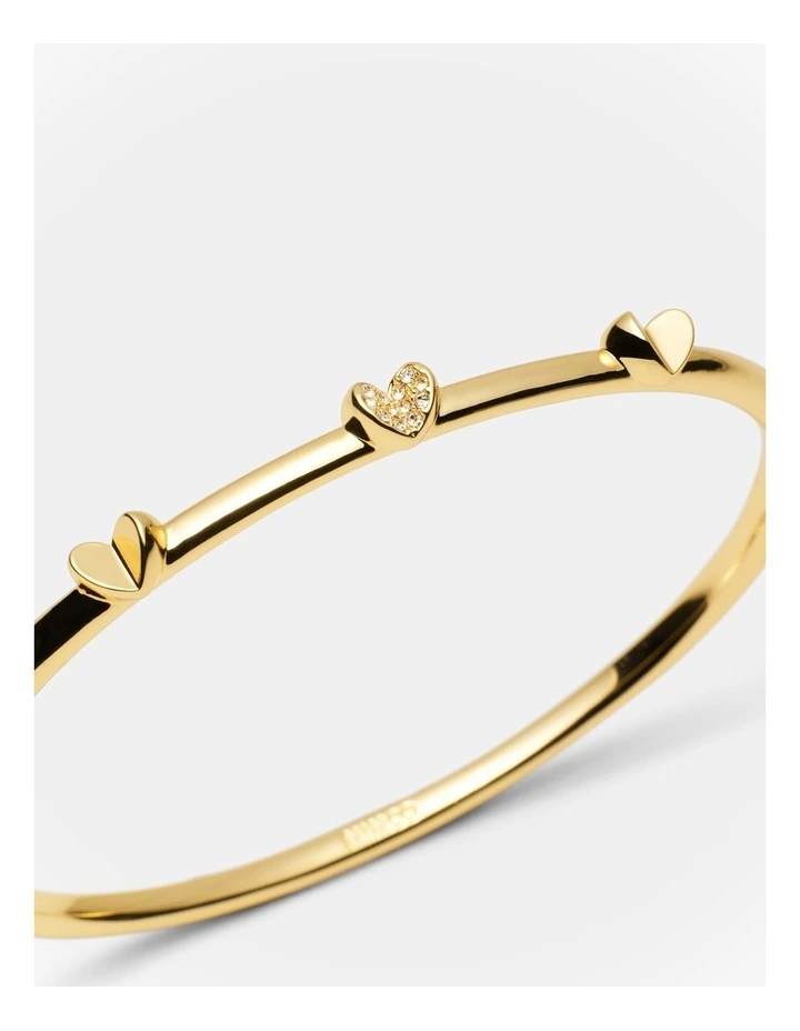 Heart To Heart Bangle in Gold image 2