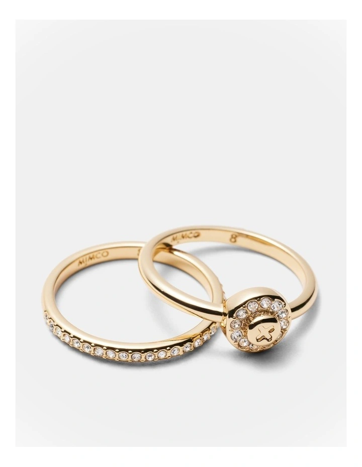 Glitters Ring Set in Gold image 3