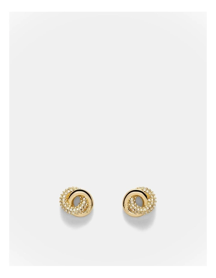 Resonance Stud Earrings in Gold image 1