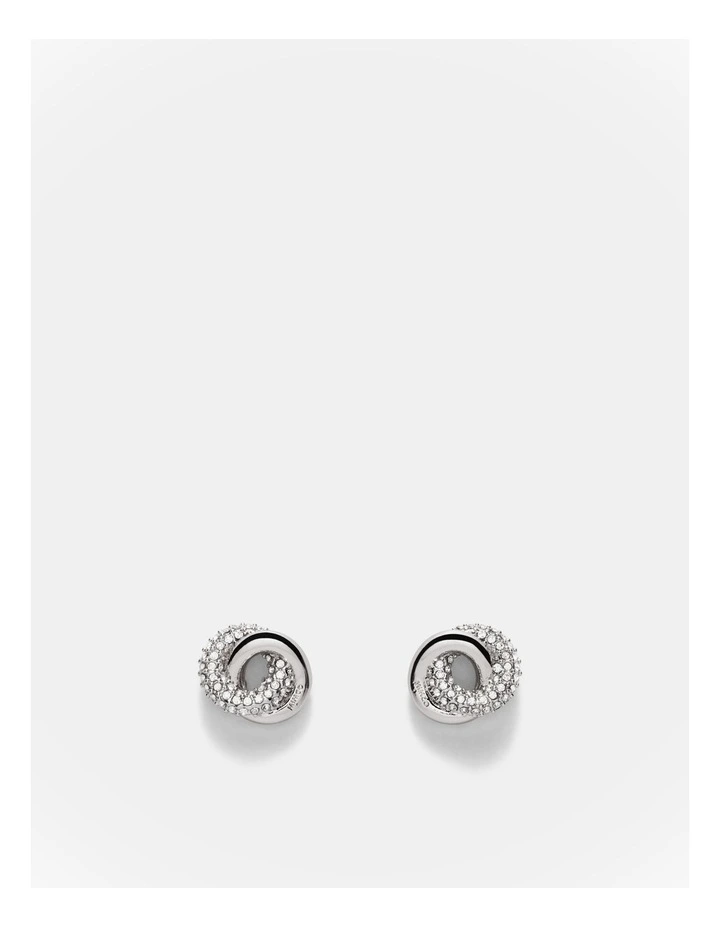 Resonance Stud Earrings in Silver image 1