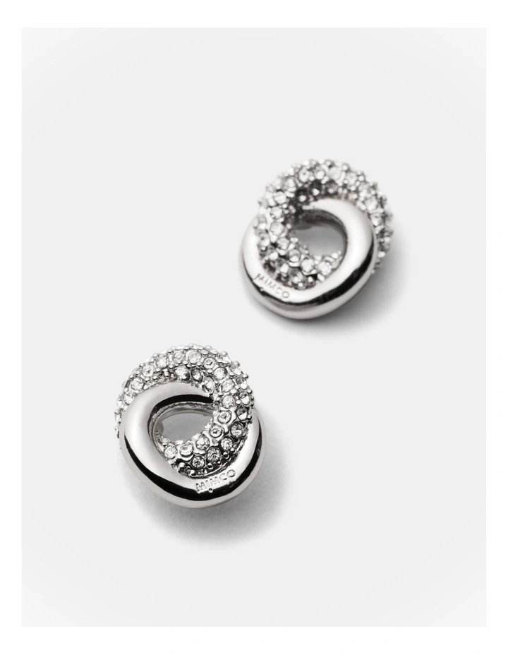 Resonance Stud Earrings in Silver image 2