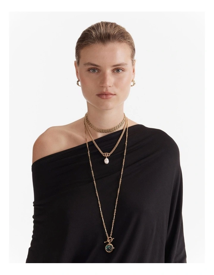 In Time Watch Necklace in Pine image 6