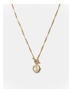 In Time Watch Necklace in Gold