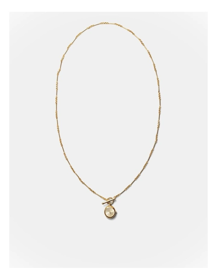 In Time Watch Necklace in Gold image 5
