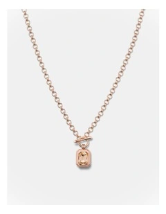 Legacy Enamel Pendant Necklace in Pancake