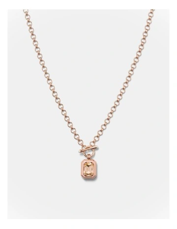 Legacy Enamel Pendant Necklace in Pancake