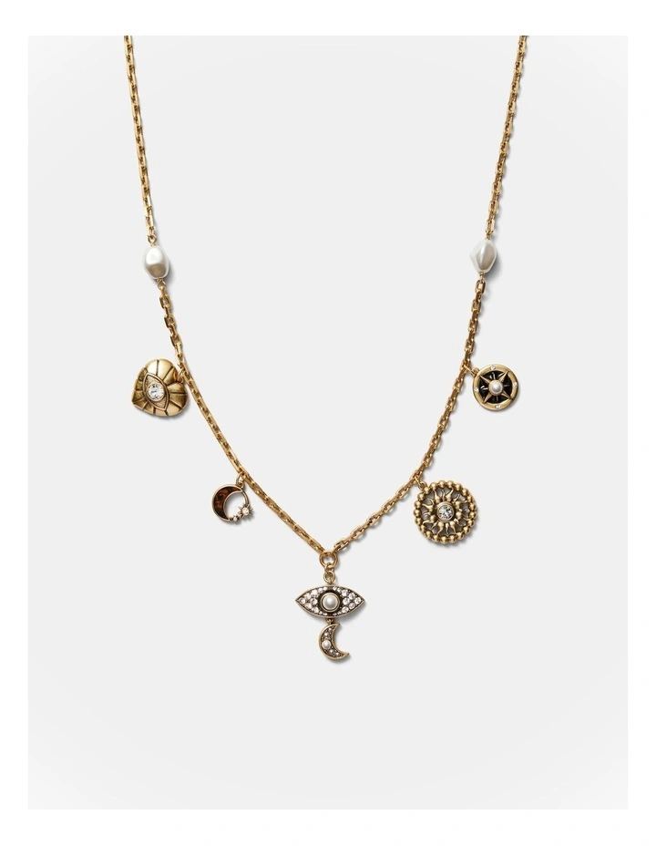 Emotional Charm Necklace in Gold image 1