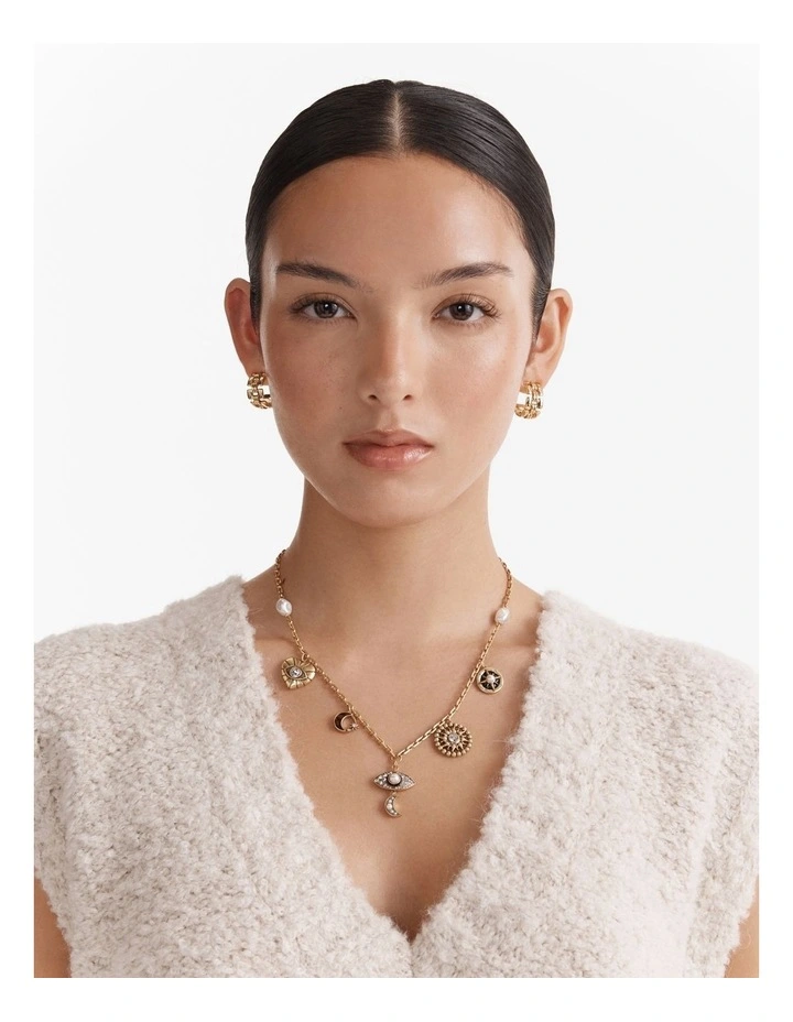 Emotional Charm Necklace in Gold image 2