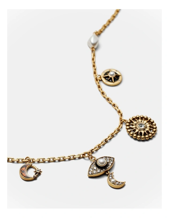 Emotional Charm Necklace in Gold image 3