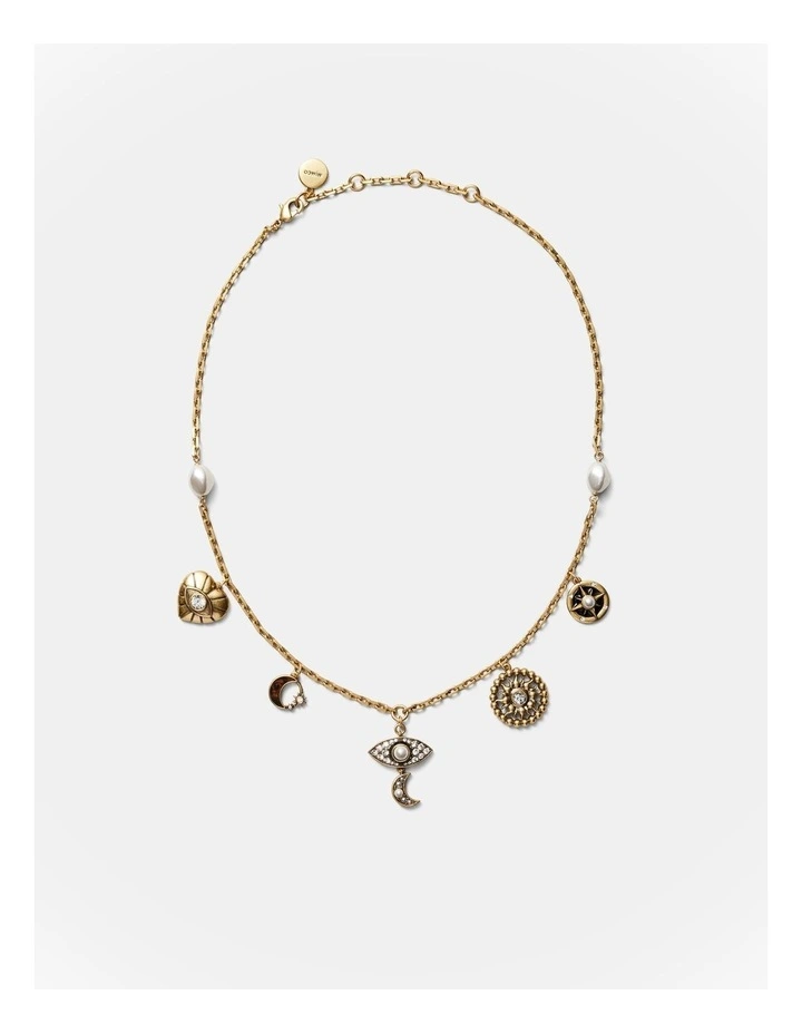 Emotional Charm Necklace in Gold image 4