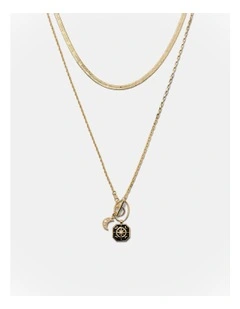 Emotional Duo Necklace in Gold