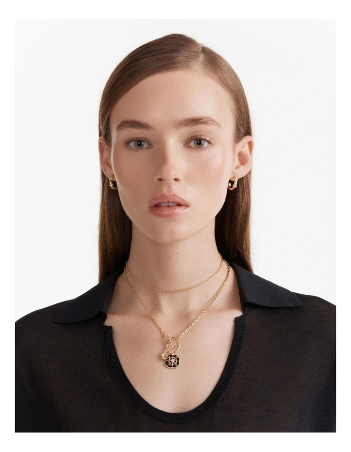 Emotional Duo Necklace in Gold image 4