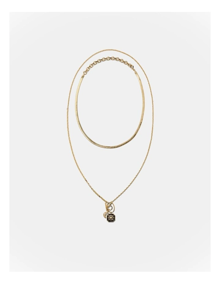 Emotional Duo Necklace in Gold image 5