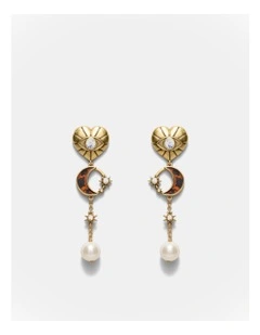 Emotional Drop Earrings in Gold