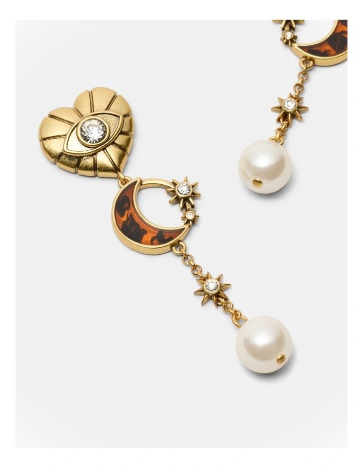 Emotional Drop Earrings in Gold image 3