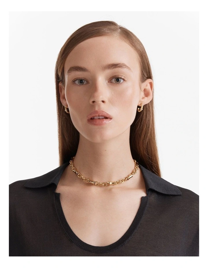 Ersa Chain Necklace in Gold image 2