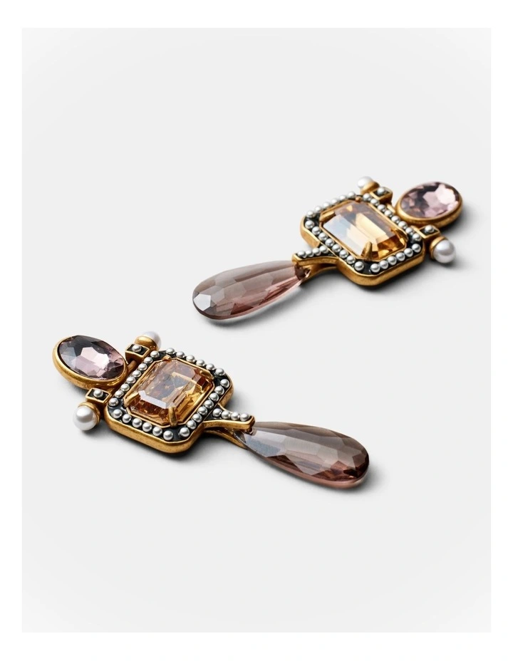 Demeanour Statement Earrings in Wine image 3
