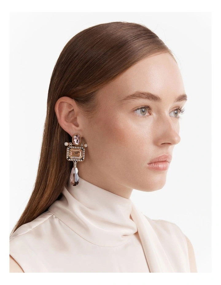Demeanour Statement Earrings in Wine image 4