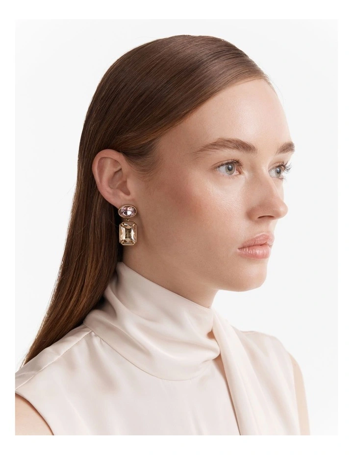 Demeanour Drop Earrings in Wine image 4