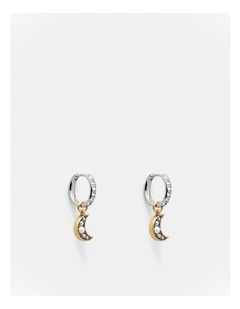 Emotional Huggie Hoop Earrings in Gold