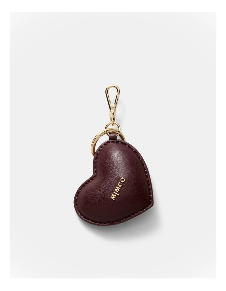 Romance Heart Bag Charm in Mahogany image 1