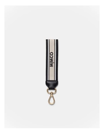 Multi Stripe Webbing Wrist Strap in Black
