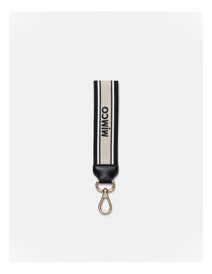 Multi Stripe Webbing Wrist Strap in Black Stripe image 1