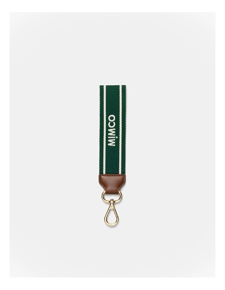 Multi Stripe Webbing Wrist Strap in Hunter Green image 1