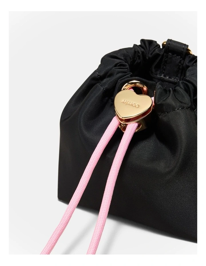 Lacey Pouch Keyring in Black Light Gold image 3
