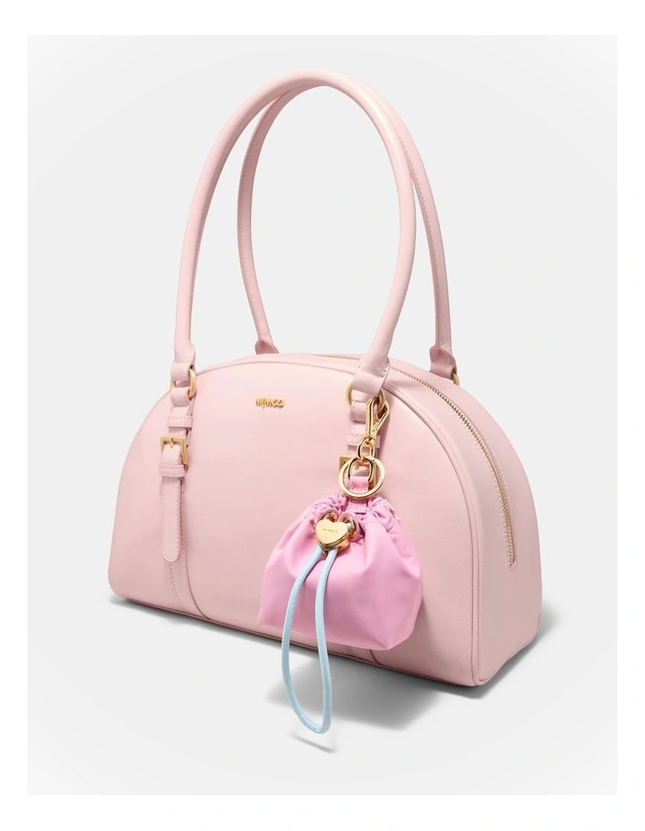Lacey Pouch Keyring in Pink Dust image 2