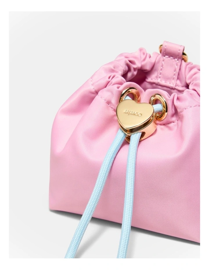 Lacey Pouch Keyring in Pink Dust image 3