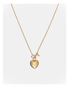 Obsessed Heart Necklace in Gold