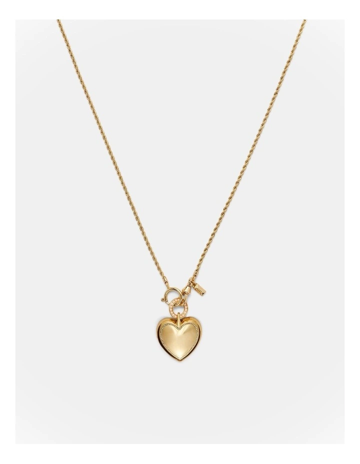 Obsessed Heart Necklace in Gold image 1
