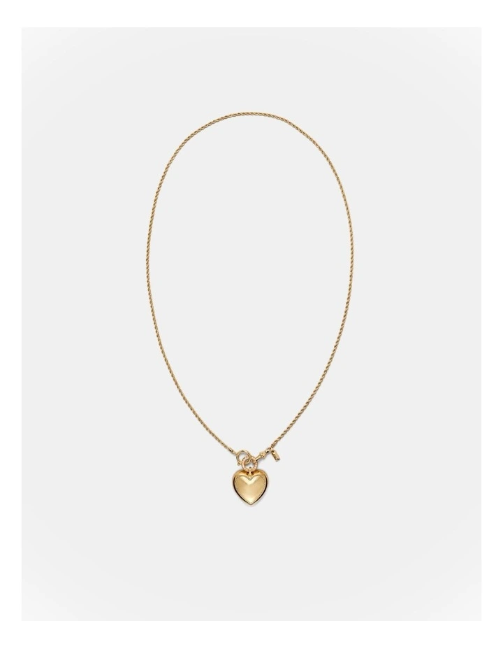 Obsessed Heart Necklace in Gold image 5