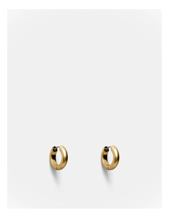 Demeanour Huggie Hoop Earrings in Wine image 5