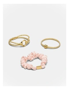 Sensation Hair Tie Set in Gold