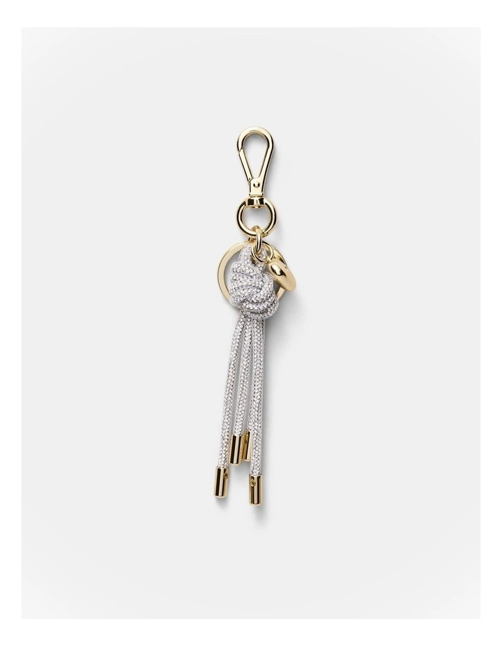 Sparkle Knot Bag Charm in Silver image 1