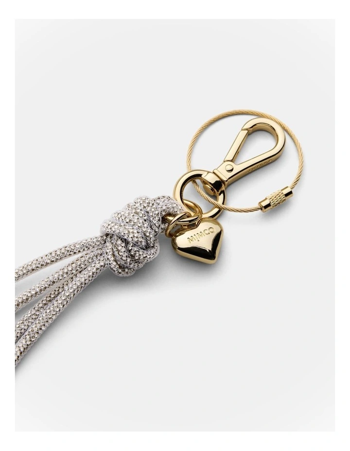 Sparkle Knot Bag Charm in Silver image 3