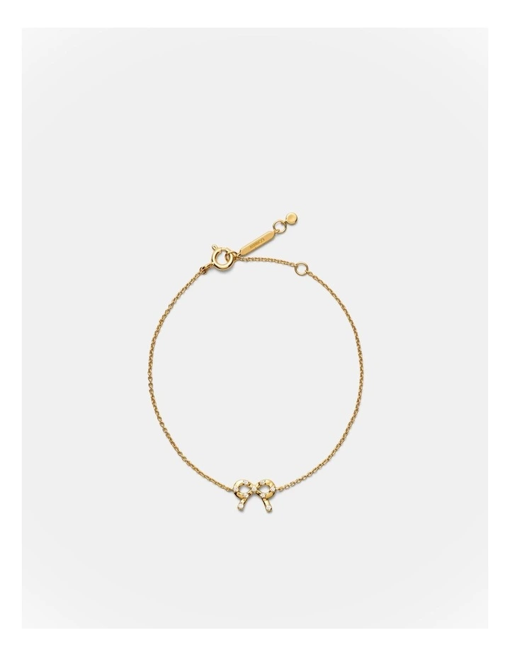Baby Bow Bracelet in Gold image 1