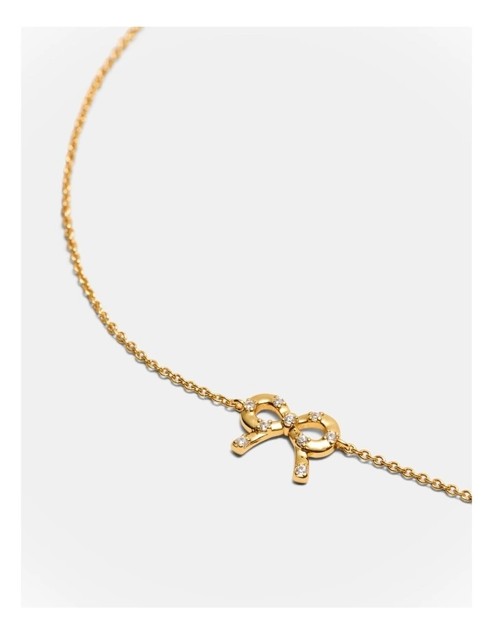 Baby Bow Bracelet in Gold image 3