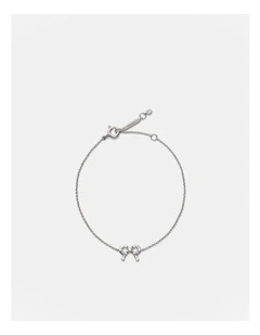 Baby Bow Bracelet in Silver