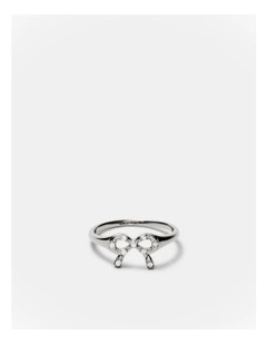 Baby Bow Ring in Silver