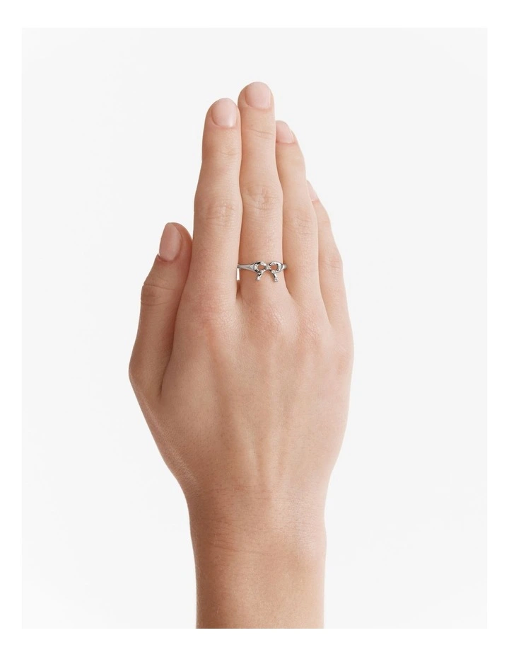 Baby Bow Ring in Silver image 2