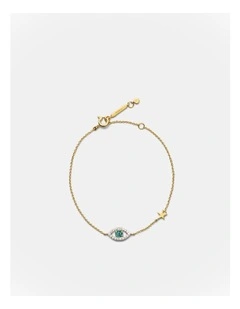 Evil Eye Bracelet in Gold