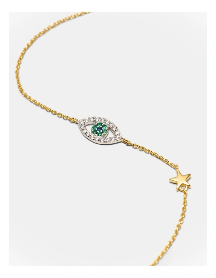Evil Eye Bracelet in Gold image 3