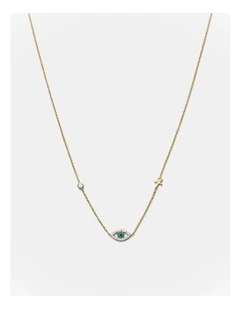 Evil Eye Necklace in Gold