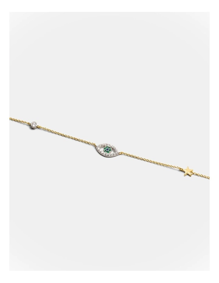 Evil Eye Necklace in Gold image 3