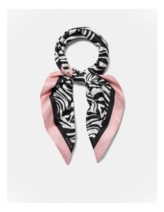 Zebra Square Scarf in Multicolour