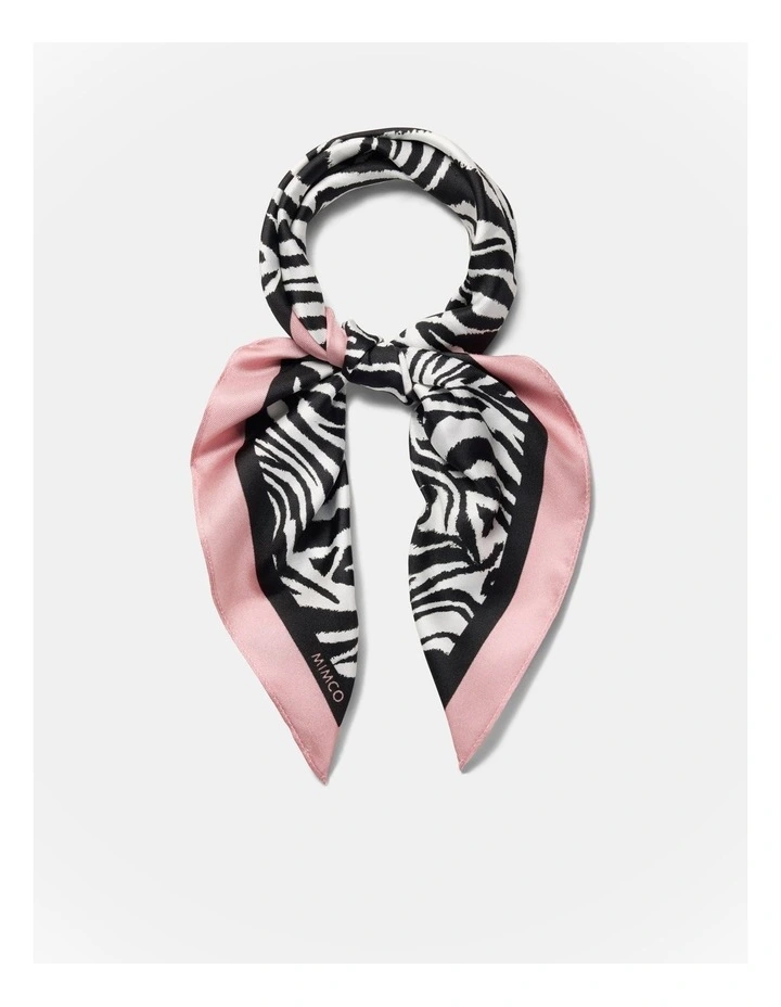 Zebra Square Scarf in Multicolour image 1
