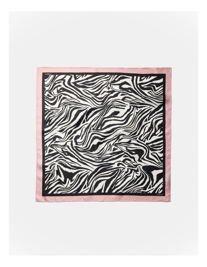 Zebra Square Scarf in Multicolour image 5